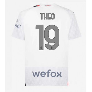 AC Milan Theo Hernandez #19 Koszulka Wyjazdowych 2023-24 Krótki Rękaw